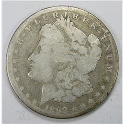 1892-CC MORGAN SILVER DOLLAR