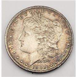 1903 MORGAN DOLLAR UNC TONED