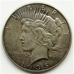 1935 PEACE DOLLAR VF+