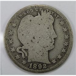1892 BARBER QUARTER