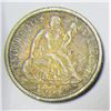 Image 2 : 1884 SEATED DIME "LOVE TOKEN"