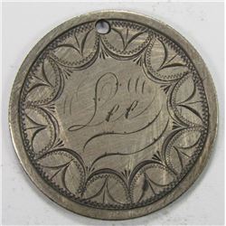 1876 SEATED HALF "LOVE TOKEN"