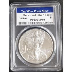 2014-W AMERICAN SILVER EAGLE PCGS SP69