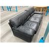 Image 1 : BLACK LEATHER SOFA