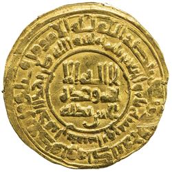 SAMANID: 'Abd al-Malik I, 954-961, AV dinar (3.81g), Nishapur, AH343. VF