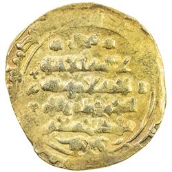 GHAZNAVID: Ibrahim, 1059-1099, AV dinar (4.20g) (Ghazna), DM. VF