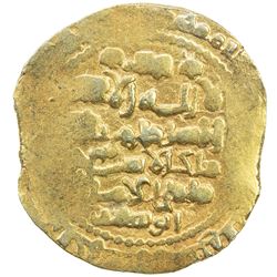GHAZNAVID: Mas'ud III, 1099-1115, AV dinar (7.54g), Ghazna, AH492. EF