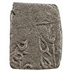 Image 2 : SATAVANHANAS: Satakarni, ca. 100-50 BC, AE square unit (5.78g). VF