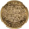 Image 2 : CANADA: George V, 1910-1936, AV 5 dollars, 1914. NGC MS64