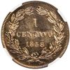 Image 2 : VENEZUELA: Republic, AE centavo, 1858. NGC SP