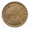 Image 1 : BRITISH INDIA: Victoria, Queen, 1837-1876, AE 1/12 anna, 1862(b). UNC