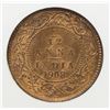 Image 2 : BRITISH INDIA: Edward VII, 1901-1910, AE 1/12 anna, 1908(c). NGC MS64