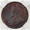 Image 1 : BRITISH INDIA: George V, 1910-1936, AE 1/4 anna, 1916(c). NGC MS61