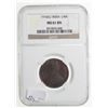 Image 3 : BRITISH INDIA: George V, 1910-1936, AE 1/4 anna, 1916(c). NGC MS61
