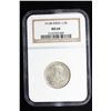 Image 3 : BRITISH INDIA: George V, 1910-1936, AR 1/2 rupee, 1914(b). NGC MS64