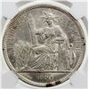 Image 1 : FRENCH INDOCHINA: AR piastre, 1885-A. NGC AU