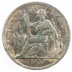 FRENCH INDOCHINA: AR piastre, 1922-H. F