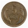 Image 2 : DENMARK: Christian IX, 1863-1906, AE 5 ore, 1875. VF