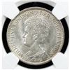 Image 1 : NETHERLANDS: Wilhelmina, 1890-1948, AR gulden, 1914. NGC MS63