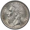 Image 1 : BELGIAN CONGO: Leopold II, 1885-1908, AR franc, 1887. PCGS MS63