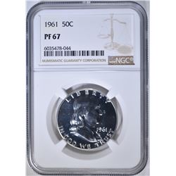 1961 FRANKLIN HALF DOLLAR NGC PF-67