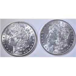 1883-O & 1888-O MORGAN DOLLARS CH BU