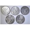 Image 2 : 5 MORGAN DOLLARS AU-BU:
