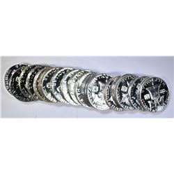 20-PROOF FRANKLIN HALF DOLLARS: