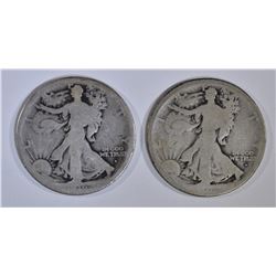 WALKING LIBERTY HALF DOLLAR LOT: