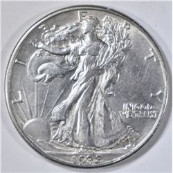 1938-D WALKING LIBERTY HALF DOLLAR  AU