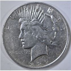 1927-D PEACE DOLLAR  AU