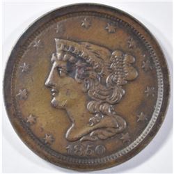 1850 HALF CENT AU