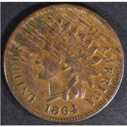 1864-L INDIAN CENT XF