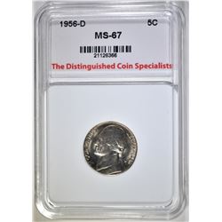 1956-D JEFFERSON NICKEL  TDCS SUPERB GEM