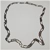 Image 1 : RHODIUM PLATED STERLING SILVER 20" CHAIN