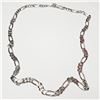 Image 2 : RHODIUM PLATED STERLING SILVER 20" CHAIN