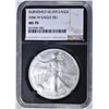 Image 1 : 2006-W BURNISHED SILVER EAGLE  NGC MS-70
