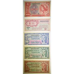 5 MILITARY PAYMENT CERTIFICATES