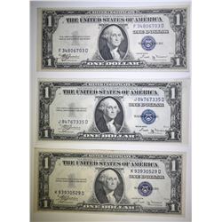 3-1935 B $1  SILVER CERTIFICATES GEM CU