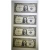 Image 1 : 4 1935-G $1 SILVER CERTIFICATES GEM CU