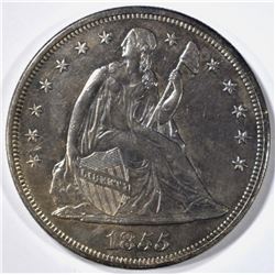 1855 SEATED LIBERTY DOLLAR AU/BU
