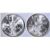 Image 1 : 1983 & 84 ONE OUNCE SILVER MEXICAN LIBERTADS
