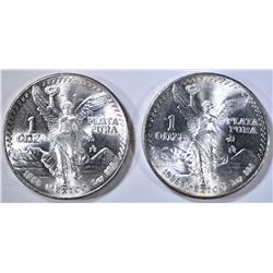 2-1985 ONE OUNCE SILVER MEXICAN LIBERTADS