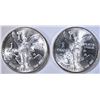 Image 1 : 2-1985 ONE OUNCE SILVER MEXICAN LIBERTADS