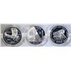 Image 2 : 1994 3-PIECE VETERANS SILVER COMMEM DOLLARS