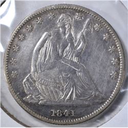 1841-O SEATED LIBERTY HALF DOLLAR  FINE