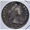 Image 1 : 1803 DRAPED BUST HALF DOLLAR  VF HOLED