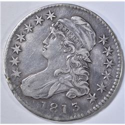 1813 CAPPED BUST HALF DOLLAR  XF