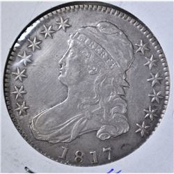 1817 CAPPED BUST HALF DOLLAR  XF