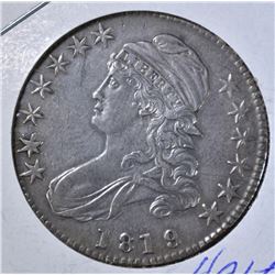 1819 CAPPED BUST HALF DOLLAR  AU